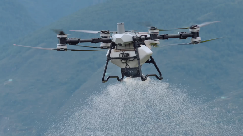 Spreading with DJI Agras T100 &ndash; early and effective intervention